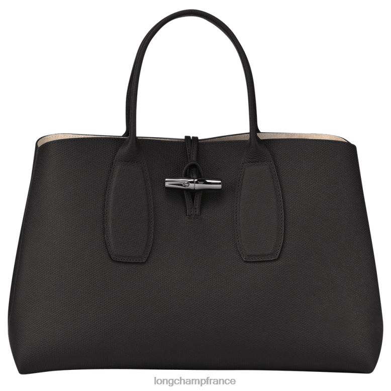 noir femmes sac à main roseau Sacs Longchamp Z6ZTP109
