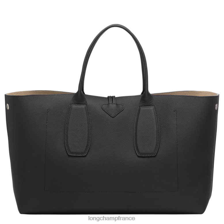 noir femmes sac à main roseau Sacs Longchamp Z6ZTP109
