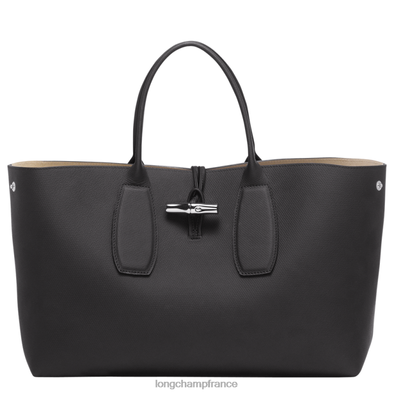 noir femmes sac à main roseau Sacs Longchamp Z6ZTP109