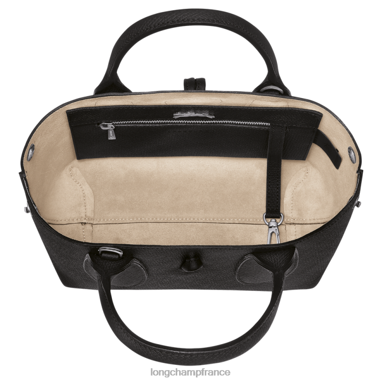 noir femmes sac à main roseau Sacs Longchamp Z6ZTP112