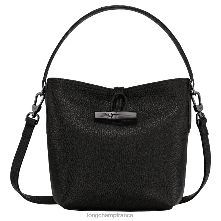 noir femmes sac seau essentiel roseau Sacs Longchamp Z6ZTP92