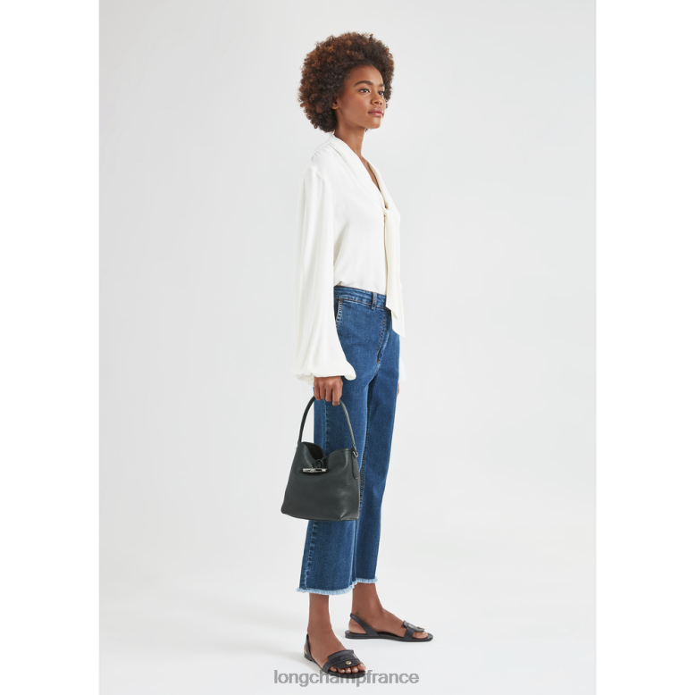 noir femmes sac seau essentiel roseau Sacs Longchamp Z6ZTP92