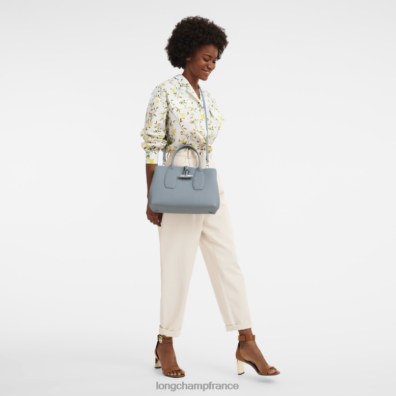 nuage bleu femmes sac à main roseau Sacs Longchamp Z6ZTP107