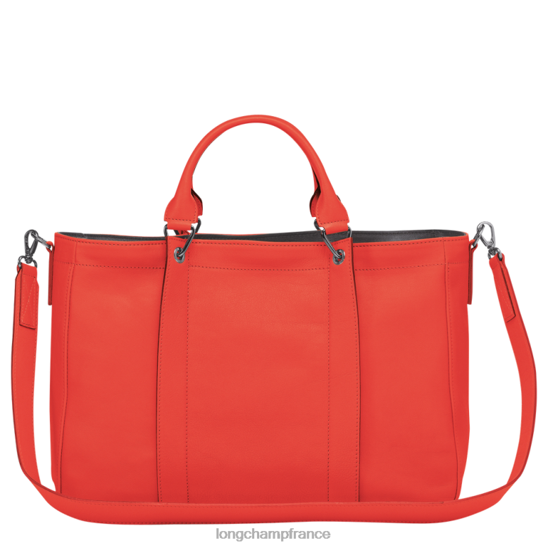 orange femmes sac à main 3D Sacs Longchamp Z6ZTP184