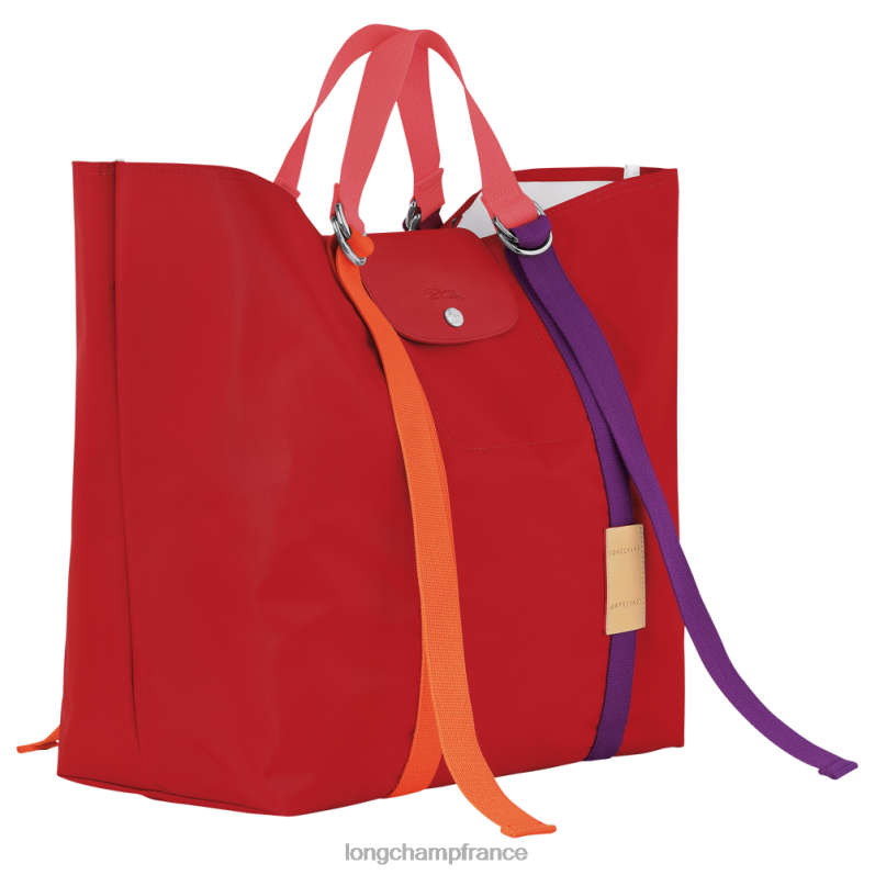 rouge femmes sac cabas le pliage re-play Sacs Longchamp Z6ZTP58