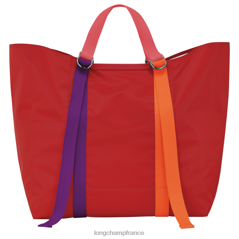 rouge femmes sac cabas le pliage re-play Sacs Longchamp Z6ZTP58