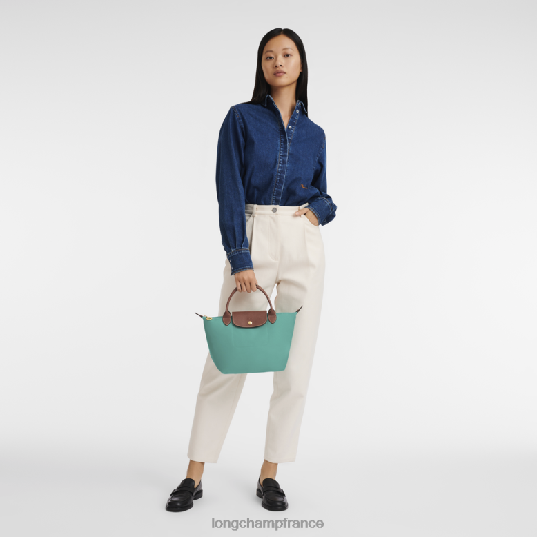turquoise femmes sac à main le pliage original Sacs Longchamp Z6ZTP201