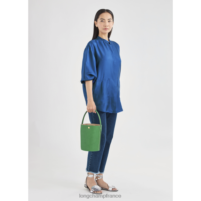 vert femmes sac seau épure Sacs Longchamp Z6ZTP136