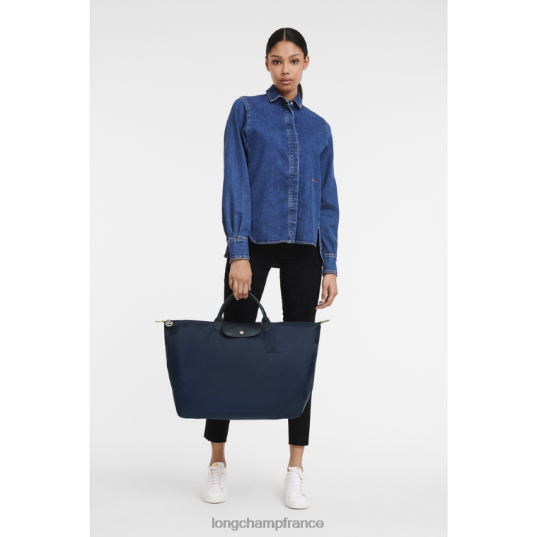 marine femmes sac de voyage vert le pliage Sacs Longchamp Z6ZTP790