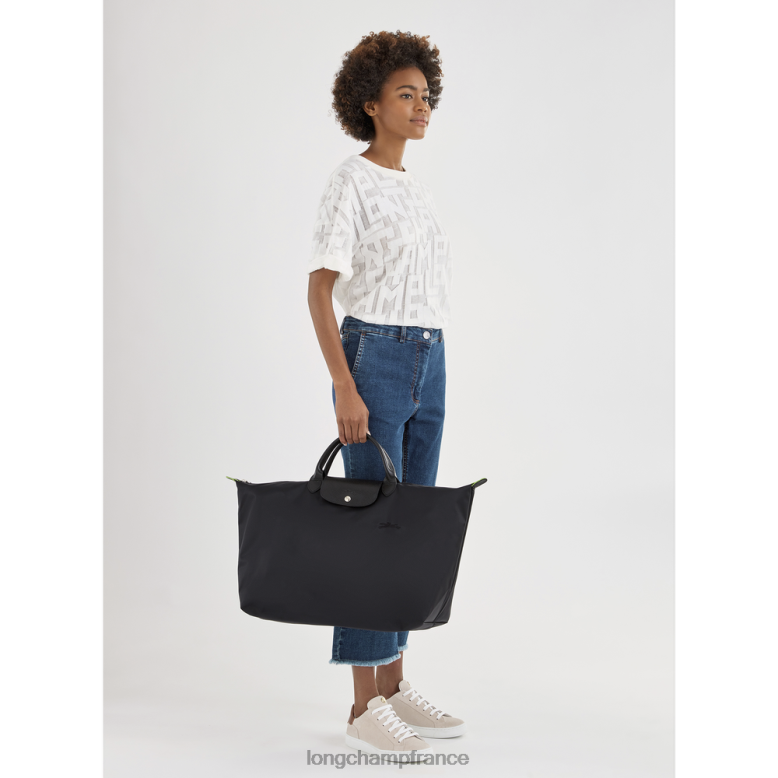 noir femmes sac de voyage vert le pliage Sacs Longchamp Z6ZTP786