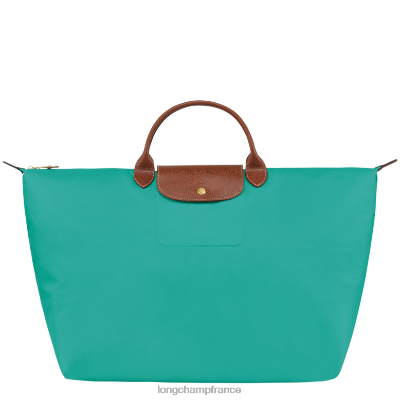 turquoise femmes sac de voyage original le pliage Sacs Longchamp Z6ZTP809