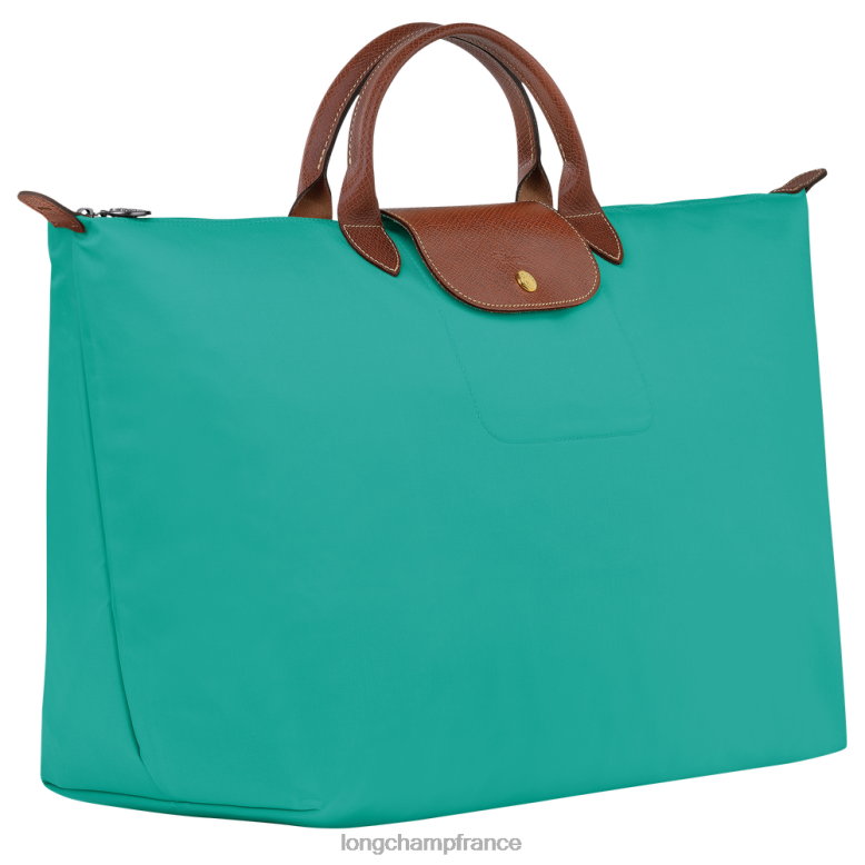 turquoise femmes sac de voyage original le pliage Sacs Longchamp Z6ZTP809