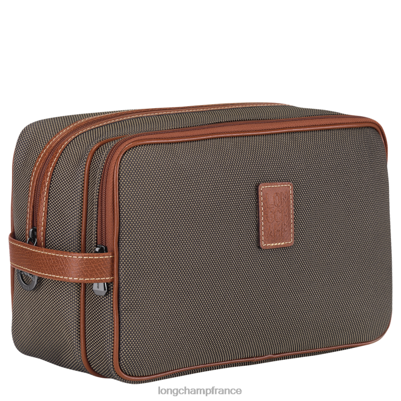 brun femmes trousse de toilette boxford Sacs Longchamp Z6ZTP863
