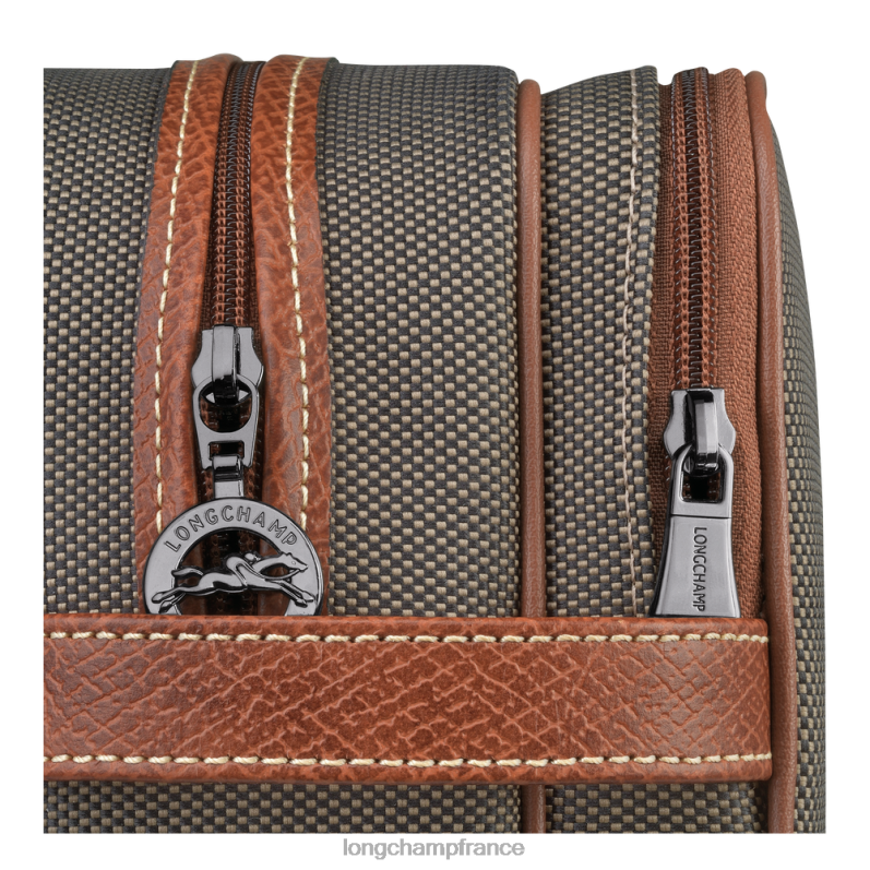 brun femmes trousse de toilette boxford Sacs Longchamp Z6ZTP863