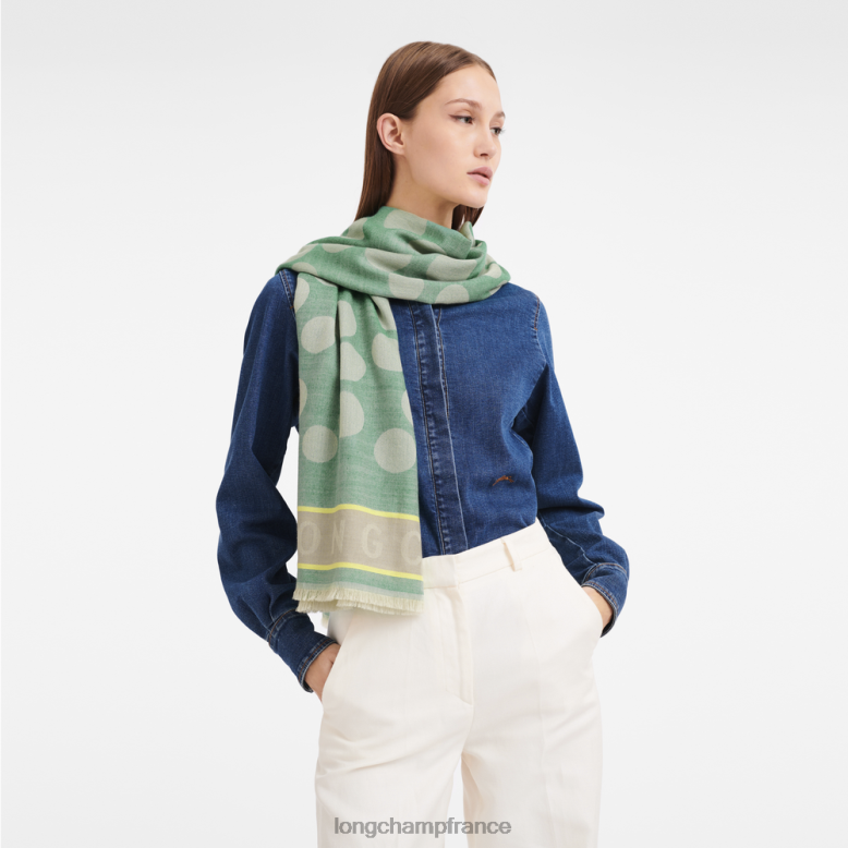 herbe/feu vert Hommes étole collection printemps/été 2023 accessoires Longchamp Z6ZTP993