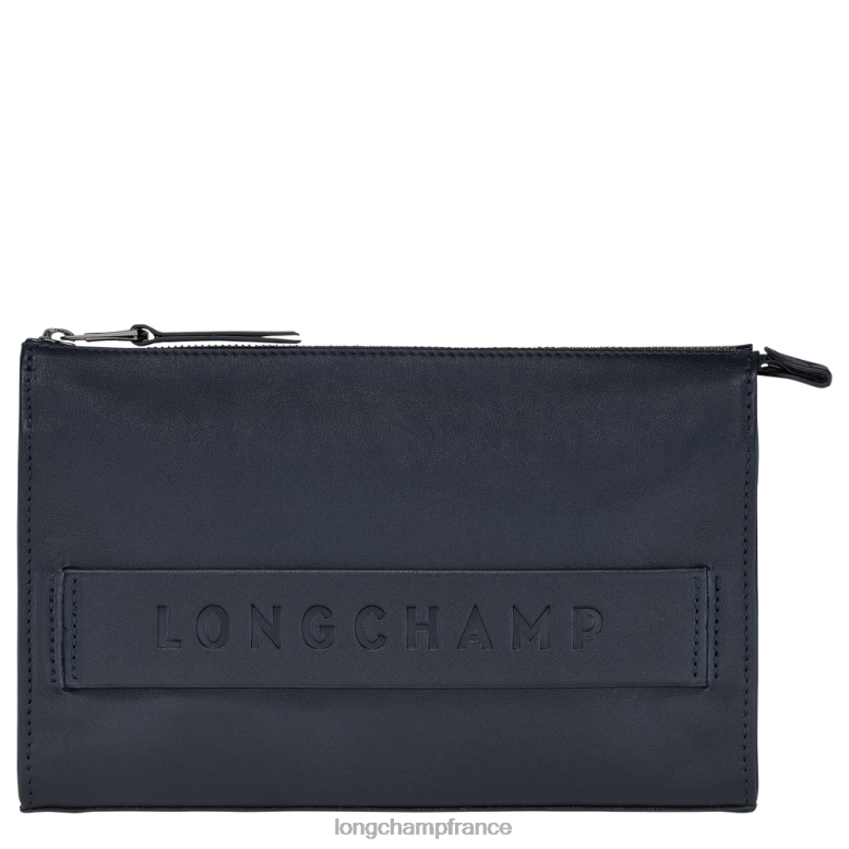 bleu nuit Hommes pochette 3D maroquinerie Longchamp Z6ZTP13