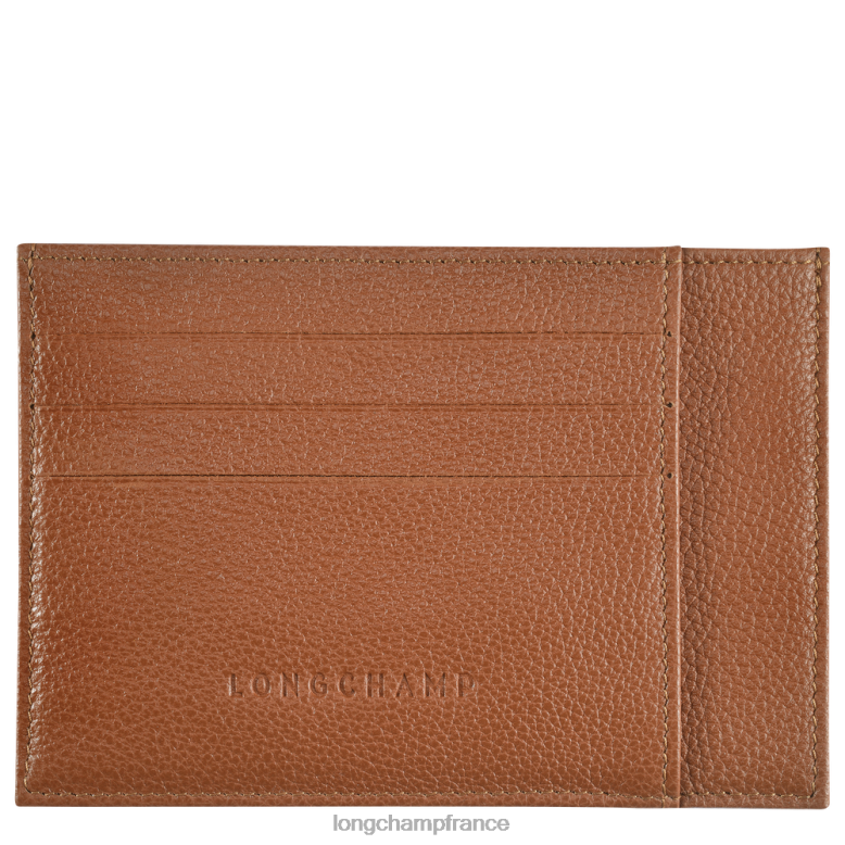caramel Hommes porte-cartes le foulonne maroquinerie Longchamp Z6ZTP652