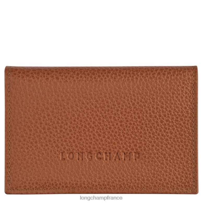 caramel Hommes porte-cartes le foulonne maroquinerie Longchamp Z6ZTP654