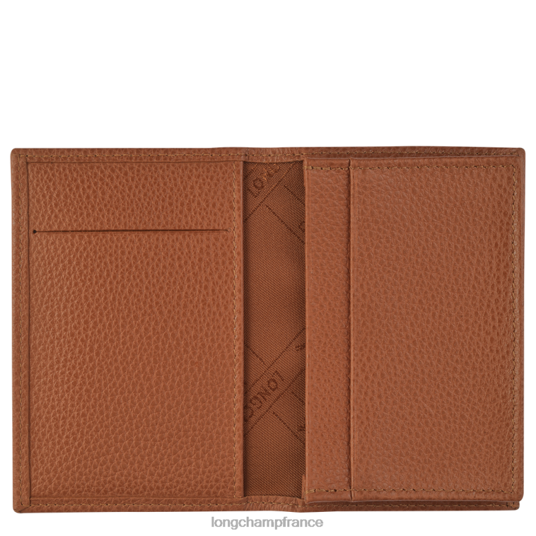 caramel Hommes porte-cartes le foulonne maroquinerie Longchamp Z6ZTP654