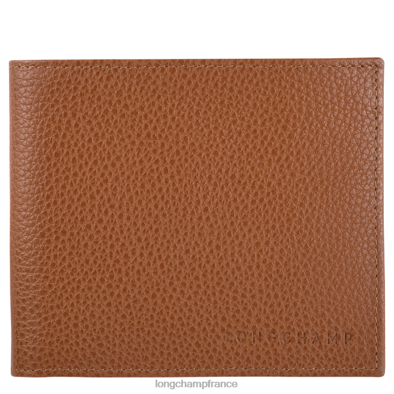 caramel Hommes portefeuille le foulonne maroquinerie Longchamp Z6ZTP629