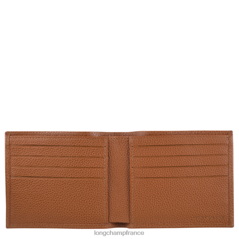 caramel Hommes portefeuille le foulonne maroquinerie Longchamp Z6ZTP629