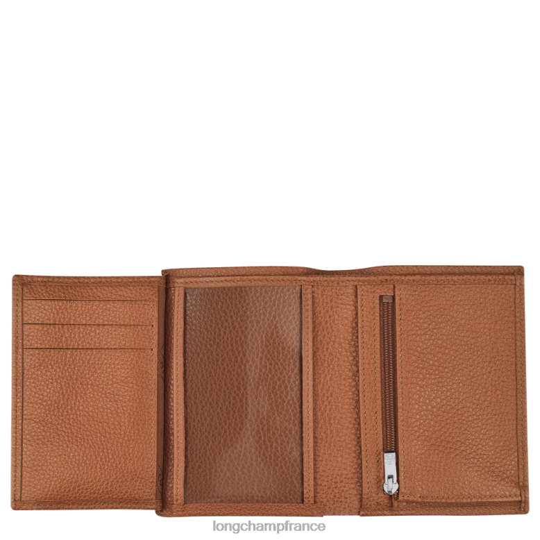 caramel Hommes portefeuille le foulonne maroquinerie Longchamp Z6ZTP632