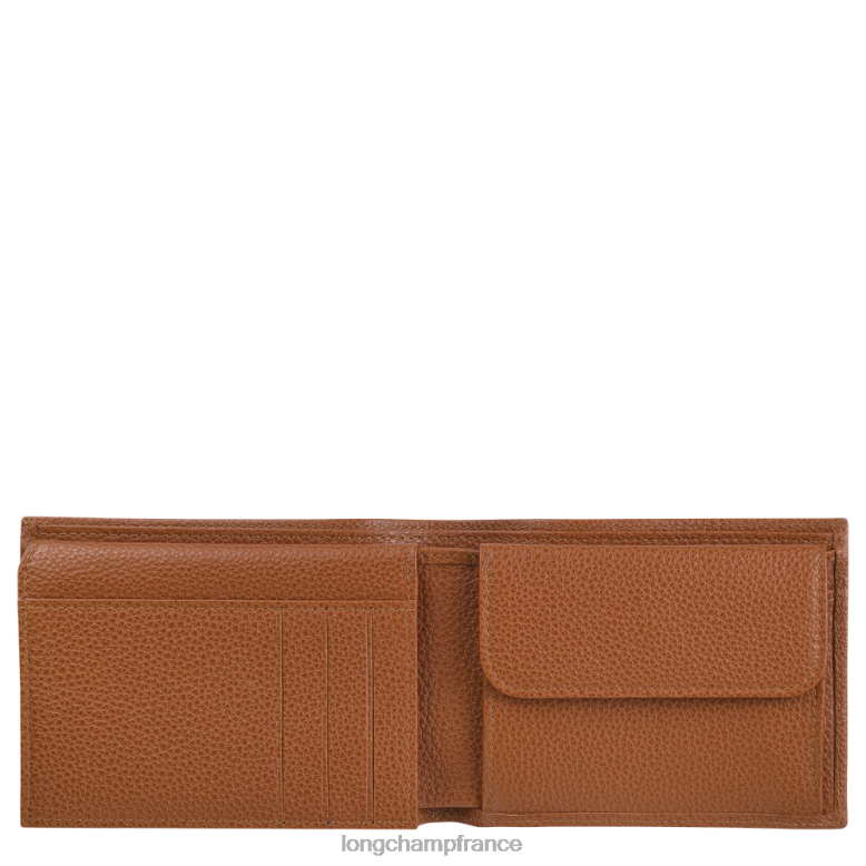 caramel Hommes portefeuille le foulonne maroquinerie Longchamp Z6ZTP635