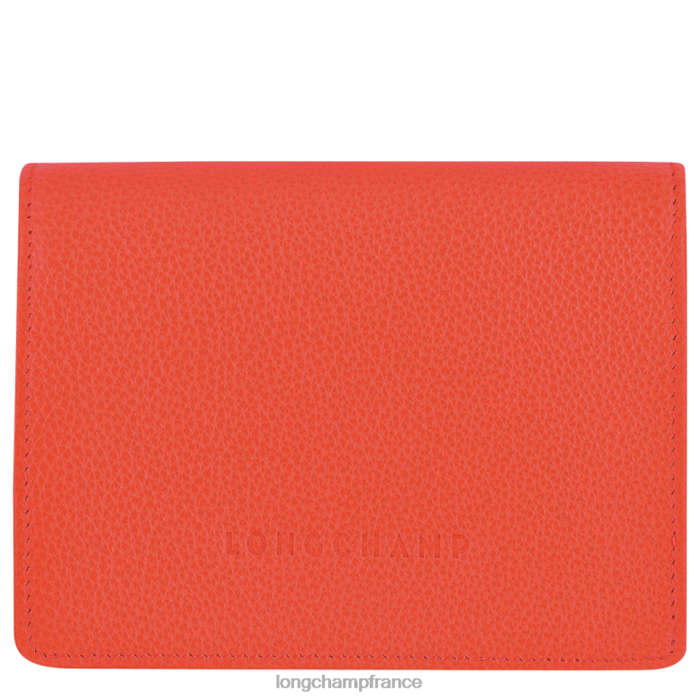 orange Hommes portefeuille le foulonne maroquinerie Longchamp Z6ZTP596