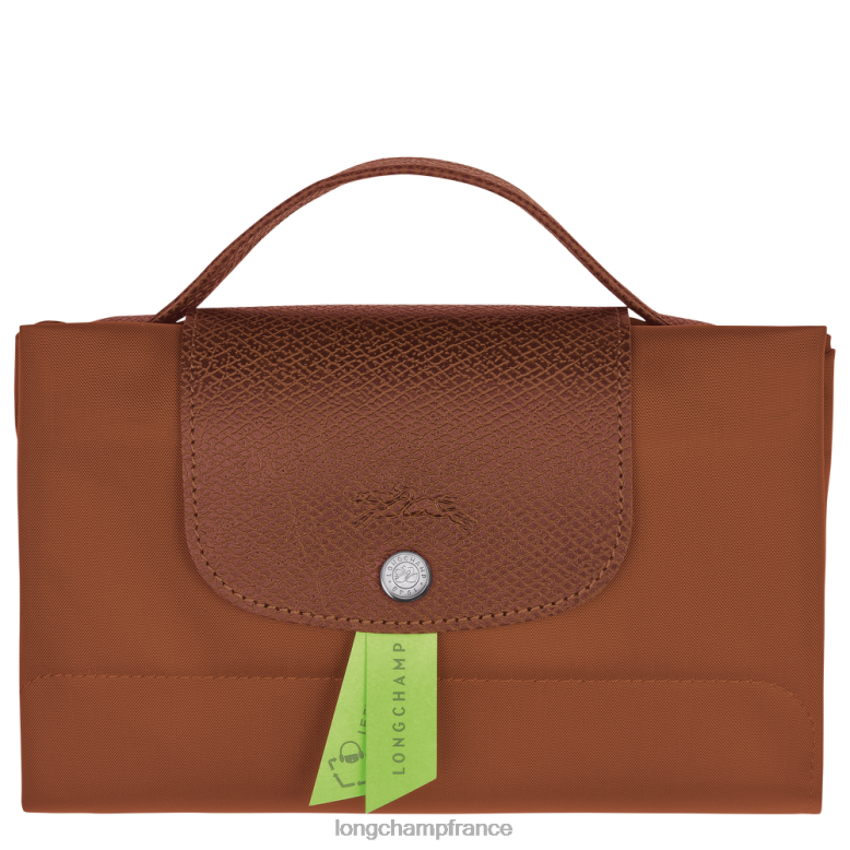 Cognac Hommes dossier de documents vert le pliage Sacs Longchamp Z6ZTP494