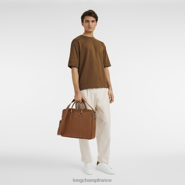 caramel Hommes mallette le foulonne Sacs Longchamp Z6ZTP1090