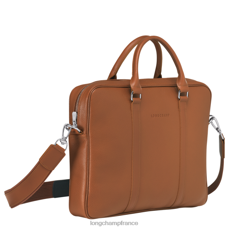 caramel Hommes mallette le foulonne Sacs Longchamp Z6ZTP477