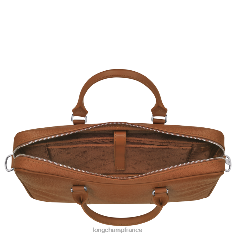 caramel Hommes mallette le foulonne Sacs Longchamp Z6ZTP477