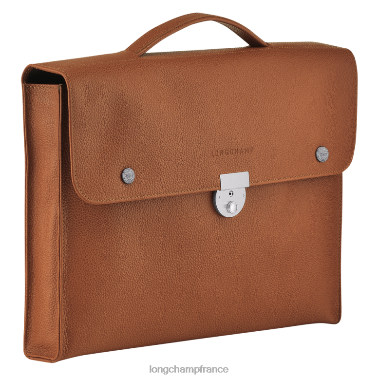 caramel Hommes mallette le foulonne Sacs Longchamp Z6ZTP484
