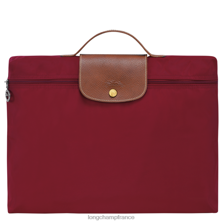 rouge Hommes mallette originale le pliage Sacs Longchamp Z6ZTP487
