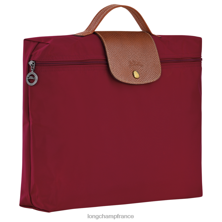 rouge Hommes mallette originale le pliage Sacs Longchamp Z6ZTP487