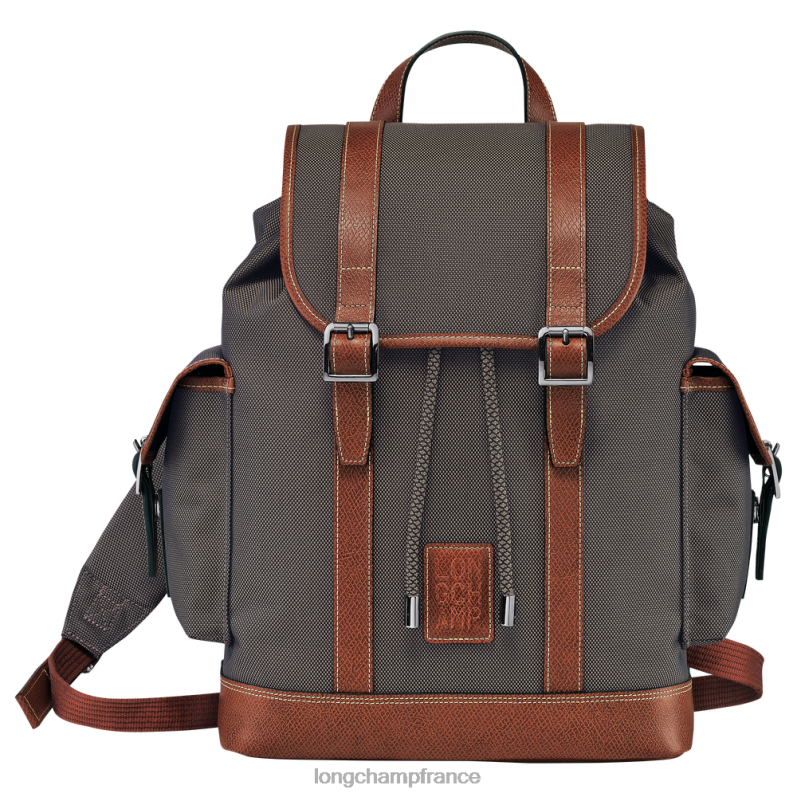 brun Hommes sac à dos boxford Sacs Longchamp Z6ZTP1103