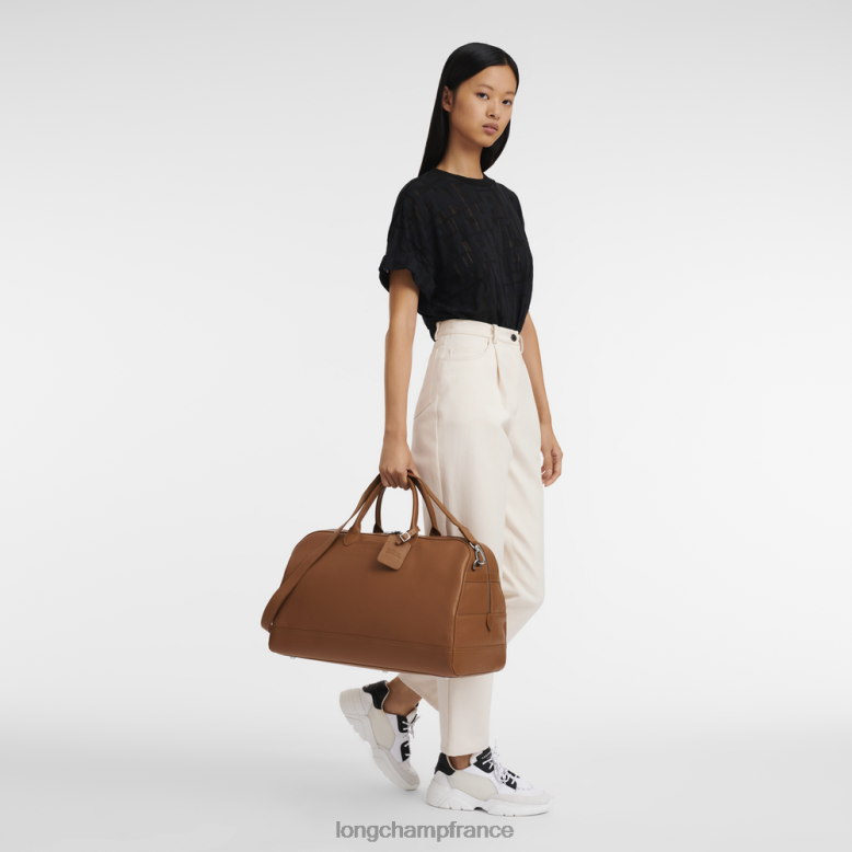 caramel Hommes sac de voyage le foulonne Sacs Longchamp Z6ZTP825