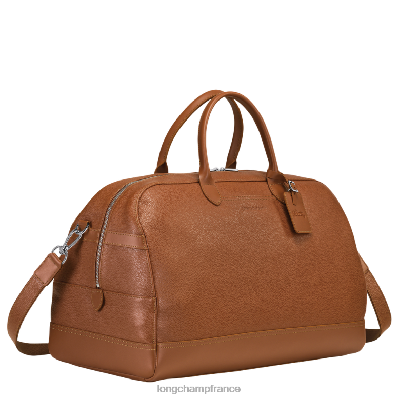 caramel Hommes sac de voyage le foulonne Sacs Longchamp Z6ZTP825