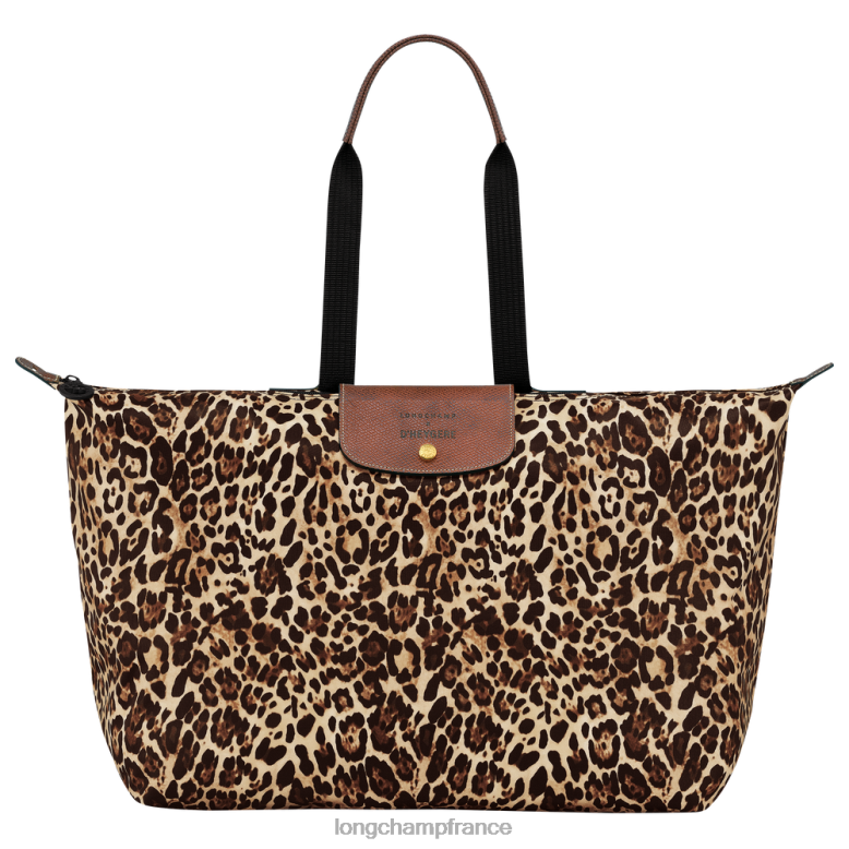 imprimé panthère Hommes sac de voyage/sac à dos Sacs Longchamp X D'heygere Z6ZTP831