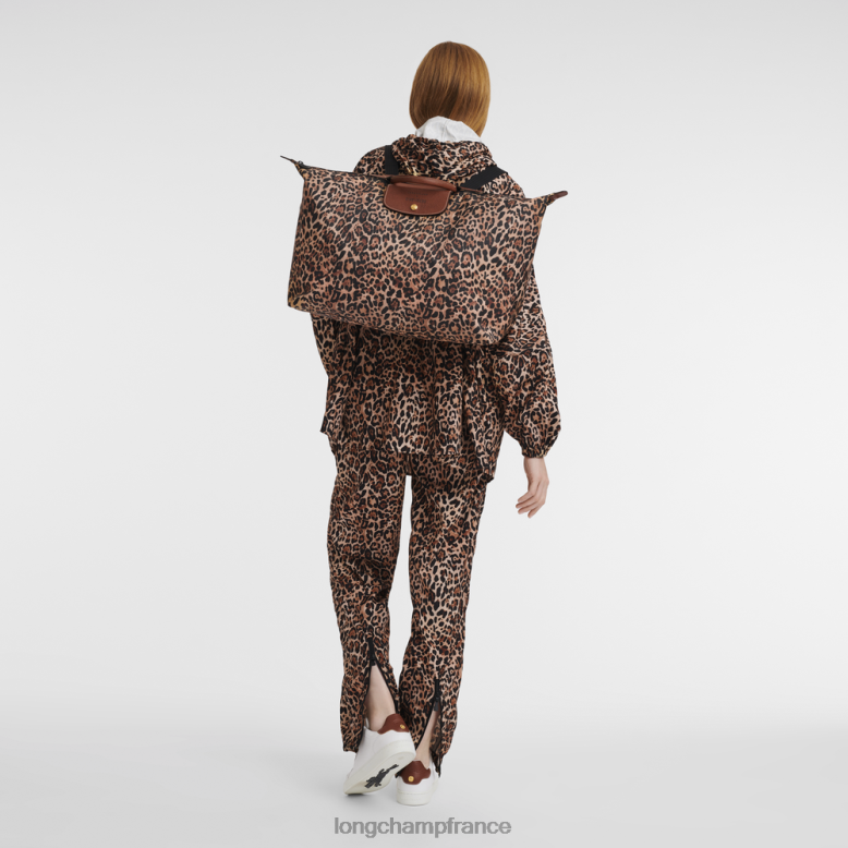 imprimé panthère Hommes sac de voyage/sac à dos Sacs Longchamp X D'heygere Z6ZTP831