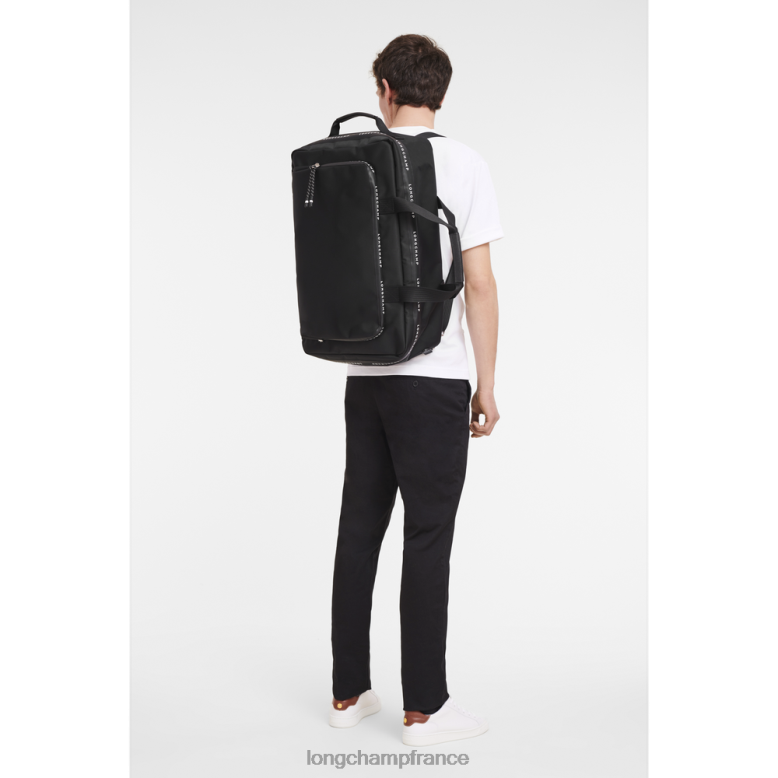 noir Hommes sac de voyage énergétique le pliage Sacs Longchamp Z6ZTP779