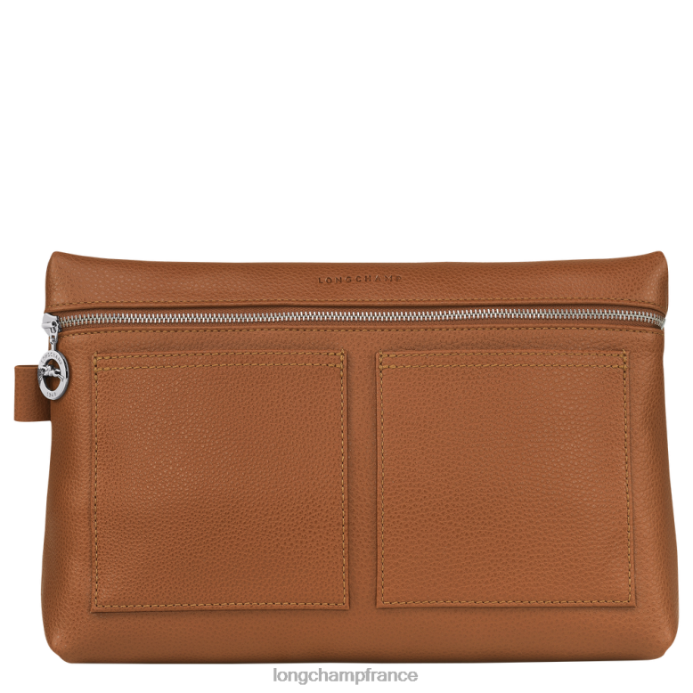 caramel Hommes trousse de toilette le foulonne Sacs Longchamp Z6ZTP822
