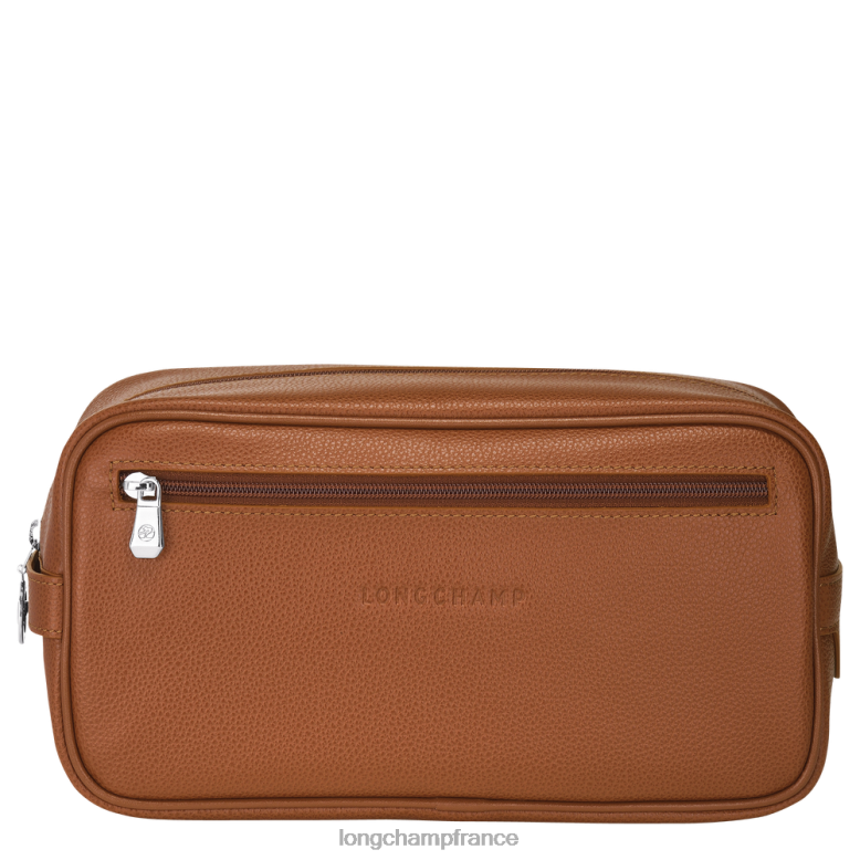 caramel Hommes trousse de toilette le foulonne Sacs Longchamp Z6ZTP874
