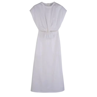 Blanc – Robe en popeline