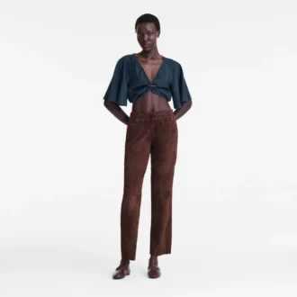 Bleu encre – Top en crêpe