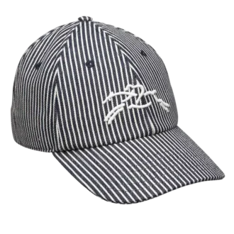 Bleu marine – Casquette à rayures jacquard