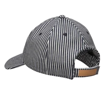 Bleu marine – Casquette à rayures jacquard