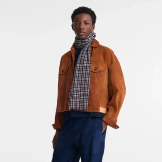 Bleu marine – Écharpe Portobello en laine