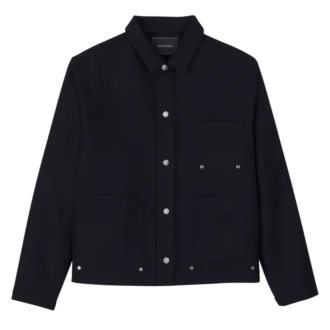 Bleu marine – Veste en flanelle