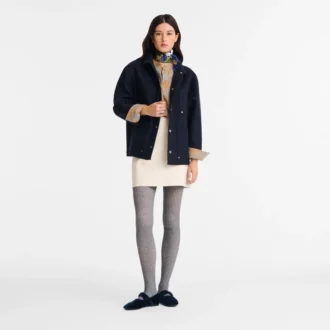 Bleu marine – Veste en flanelle